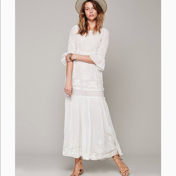 Free People Dresses & Skirts - Free People White Romance Maxi NWT size S